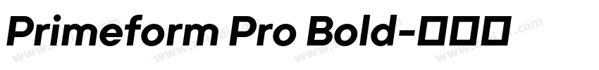 Primeform Pro Bold字体转换